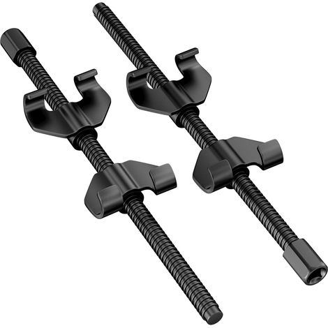 Compresor de muelles de amortiguador de 2 piezas, compresor de muelles de amortiguador de coche, herramienta compresora de muelles de freno telescópica, amortiguador automotriz ajustable de 380 mm (1/5)