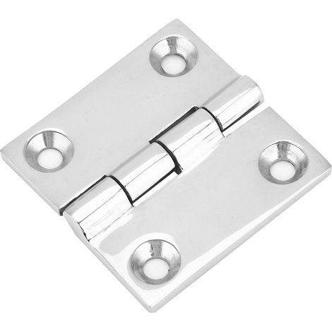 Charnières en acier inoxydable pour portes et fenêtres d'armoires, accessoires de quincaillerie 50x50 mm (1/5)