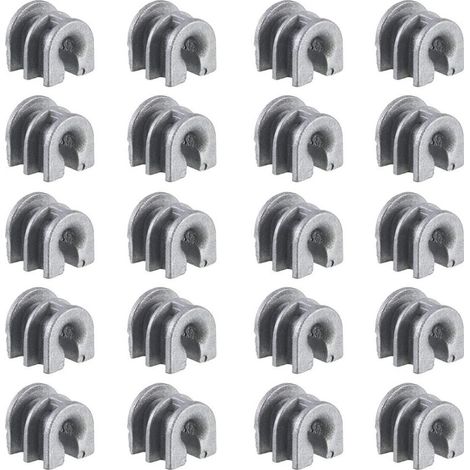 20 orificios de montaje para cabezales de cortacésped STIHL 25-2, 252, 30-2, 302, 40-2 y 402.