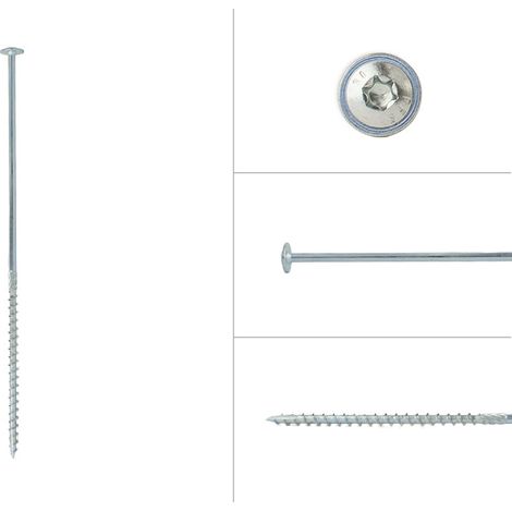 Tellerkopfschrauben Verzinkt 6 x 240 mm Torx 30 - Schachtel 50