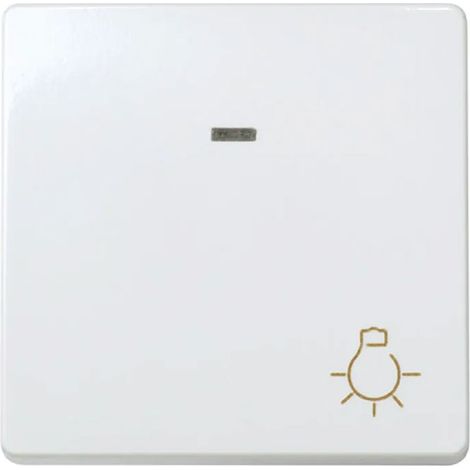Pulsador ancho luminoso serie 27 blanco (1/2)