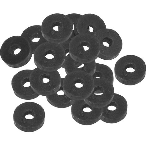 Joint Plat En Caoutchouc M4, 20 Pièces 4mm ID 13.8mm OD 3mm Épais Joint D'étanchéité Espaceur Pour Robinet Tuyau Raccord Boulon, Noir (1/5)