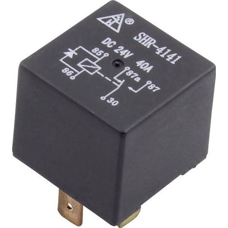 Relais automobile SHR-4141 SHR-12VDC-F-C 5pin 1433307 12 V/DC 40 A 1 inverseur (RT) 1 pc(s) S494421 (1/2)