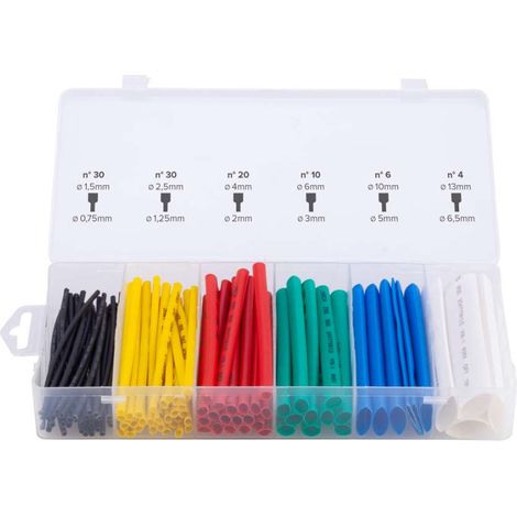 Poly Pool Kit 100 Guaine Termorestringenti Colorate - Rivestimenti e Isolamento Elettrico