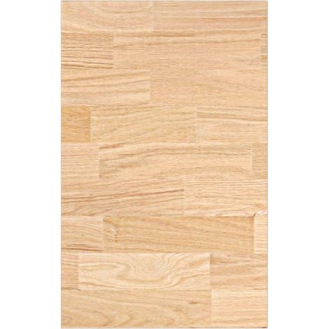 Plan de travail de cuisine bois de chêne massif rectangulaire