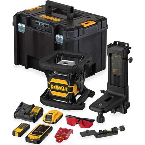 DeWALT Rotationslaser DCE080D1RS, rot 18V, 1x 2,0 Ah und Ladegerät in TSTAK (1/3)