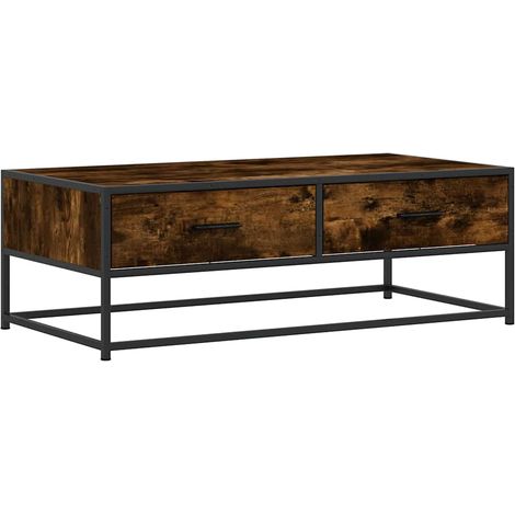 Maison Exclusive - Couchtisch Räuchereiche 100x50x35 cm Holzwerks