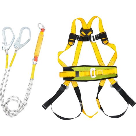 Ceinture de sécurité anti-chute, ajustable, construction durable, Jaune (1/2)