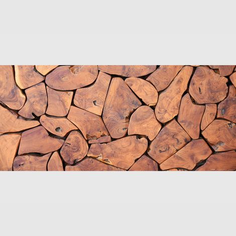 Poster intissé - Mur en bois - 202x90 cm (1/3)