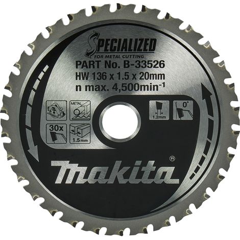 MAKITA B-33526 Specialized for Metal 136mm x 20mm x 30T