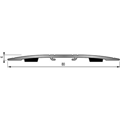 Dinac – Couvre-joint adhésif aluminium 80mm – Longueur 3m – Pour joints de porte et fenêtre – Fixation durable pour espaces confinés (1/2)