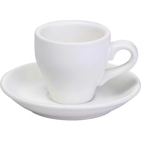 Professionelles Espresso-Tassenset – bestehend aus Kaffeetasse, Untertasse und Teller (1/5)