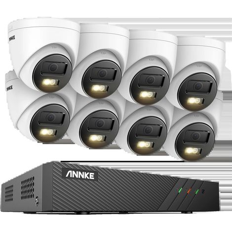 Caméra de sécurité, résolution 6MP, détection de mouvement, Caméra NVR 8CH 8Pcs, Aucun (1/2)