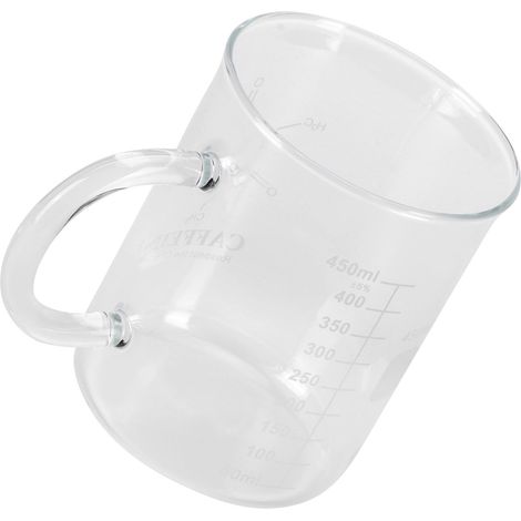 Tasse à Mesure en Verre Borosilicate avec Poignée et Graduations pour Café et Thé (1/5)