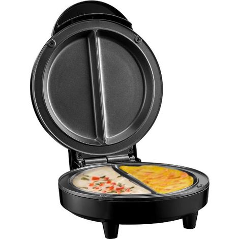 Machine petit-déjeuner multifonction, friteuse à œufs, crêpière, appareil à pizza et barbecue, plaque de cuisson électrique polyvalente pour cuisine (1/4)