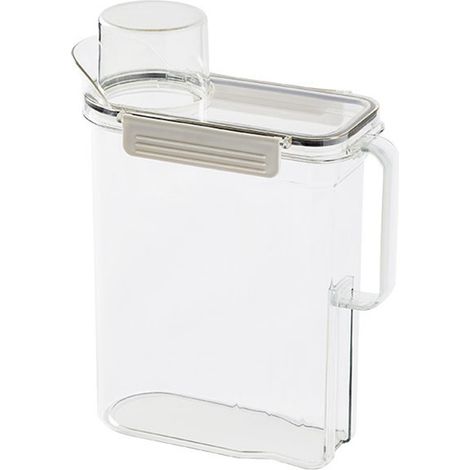 Boîte de conservation pour céréales grande capacité, compatible PET, transparente et hermétique. (1/5)
