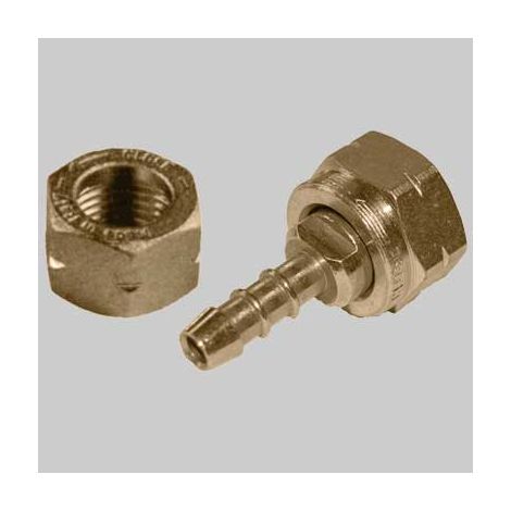 RACCORDO PORTAGOMMA FEMMINA CON GIRELLO  1/2 Gpl     MADE IN ITALY