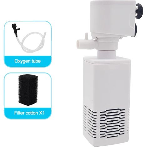 Aquariumfilterpumpe, 4-in-1-Funktionalität, einstellbare Durchflussrate, 500F (1/2)
