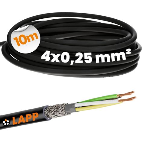 Lapp 1030475 LiYCY - Cavo di Controllo Schermato 4 x 0,25 mm², Resistente ai Raggi UV, di Segnale a 4 Fili, Dati per Esterni, Saldatura, Collegamento LED (1/5)