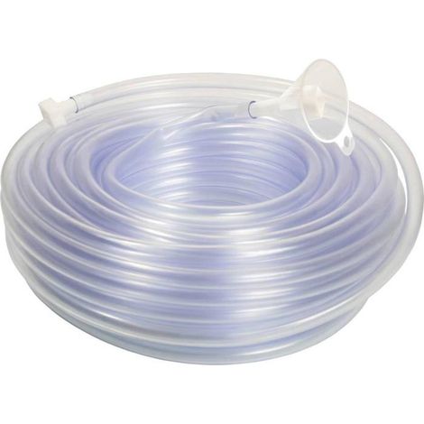 Niveau à Bulle de Tuyau 15 m, PVC Transparent Robuste, Diamètre 8 x 1,5 mm,Portable et Facile à Utiliser pour Chantier, Réf. 12710