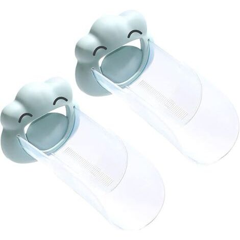 Rallonge de robinet, lot de 2 rallonges de robinet en forme de nuage pour enfants, accessoire de robinet pour enfants avec longueur extensible (bleu clair) (1/5)