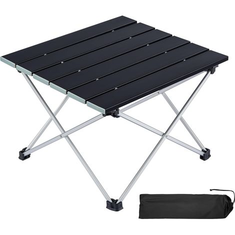 Trintion Camping Table Folding Table, Portable Fold Up Table with Sturdy Iron Frame & Plastic Top, Lightweight Compact Picnic Table for Outdoor, Garden, Beach, 29.5×34.5×39cm (Small) (1/5)