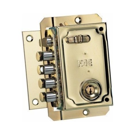 Cerradura FAC sobreponer S-90 izquierda dorado 11006