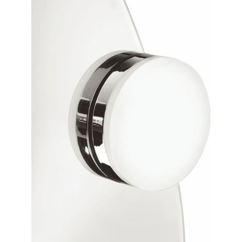 Domus Line LED Aluminium Spiegel-Klemmleuchte LUNA (Ø 75 mm, 12V, 3.6W, naturweiß 3800 K, Micro12, chrom poliert) (1/5)