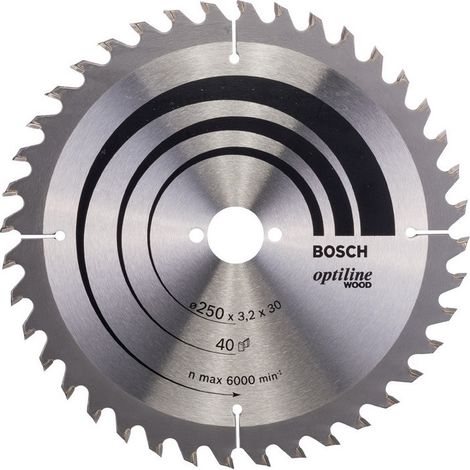 Bosch PRO Wood Circular Saw Blade 250 x 3.2 x 30 mm T40 2608640728