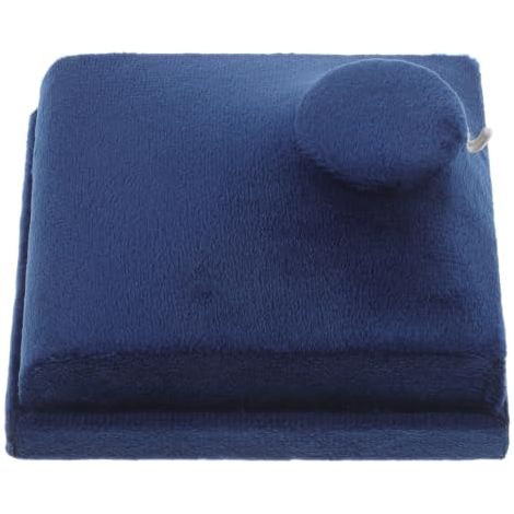 Présentoir Collier Velours Bleu Mannequin Bijoux Compact Élégant Organisateur pour Comptoir et Maison (1/5)