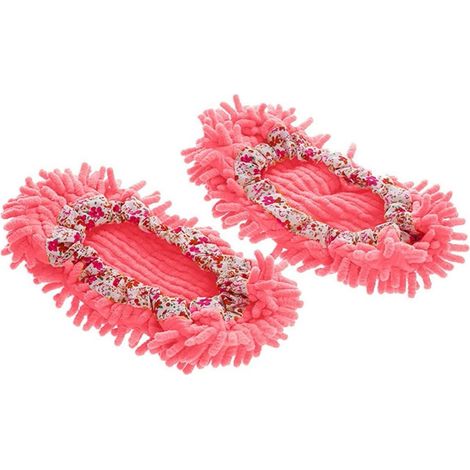 Chaussons Serpillière Lavables avec Semelles Amovibles pour Nettoyage Maison (1/5)