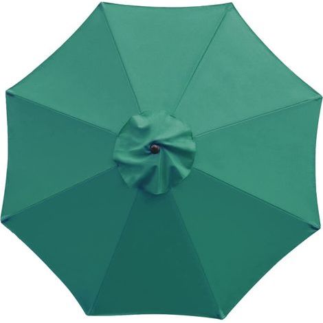 Toile de rechange pour parasols de terrasse, toile d'extérieur universelle avec ouvertures de ventilation, en tissu de fibres de polyester protecteur, 2,0 m de diamètre x 6 baleines, tissu de rechange