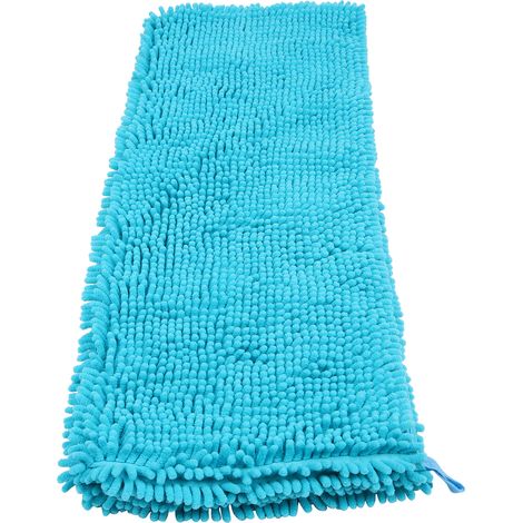 Serviette pour animaux en fibre chenille, ultra absorbante, couverture pour chien, douce, à séchage rapide et lavable (M Bleu) (1/5)
