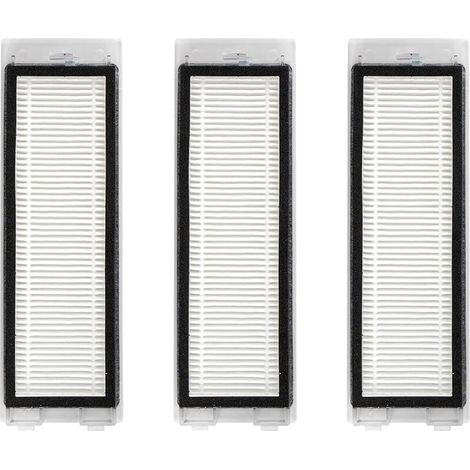 (3 Pièces) Filtres Hepa De Remplacement Q Revo Compatibles Avec l'Aspirateur Robot Roborock Q Revo, Kit De Filtres, Pièces De Rechange, Kit d'Accessoires De Filtres 3 Pièces (1/5)