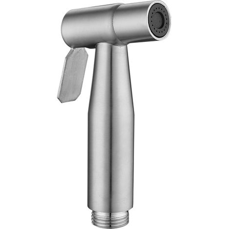 Handheld bidet sprayer stainless steel brushed nickel sprayer bathroom cloth diaper washer portable rust-proof shower head for personal (1/5)