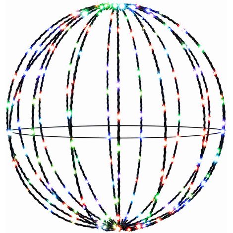 Luz de adorno navideño 96 LED Multicolor Diámetro 30 x 32 cm vidaXL (1/5)