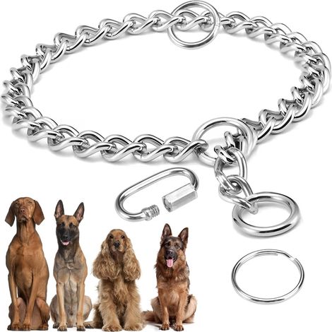 Collier Etrangleur pour Chien, 65CM Collier Chaine Chien (1/5)