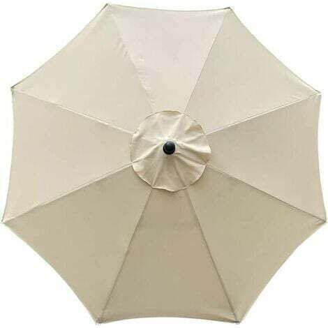 Housse de parasol 3m imperméable et anti-UV – Tissu polyester double couche – Compatible avec 8 baleines – Installation rapide (1/5)
