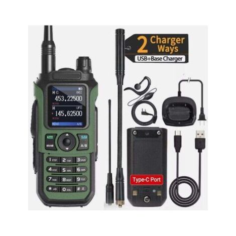 Baofeng UV-21 Pro V2 Walkie-Talkie – Erweiterte Reichweite – Wiederaufladbares Zweiwege-Amateurfunkgerät – Zuverlässige Kommunikation für Profis und Hobbyisten