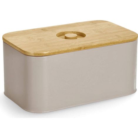 Brotkasten mit Bambusdeckel, 30 x 18 x 13 cm