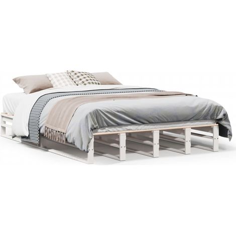 Maison Exclusive - Letto senza Materasso Bianco 120x190 cm Legno Massello di Pino