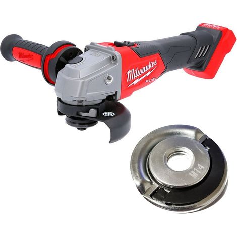 Milwaukee M18FSAG115X FUEL Brushless Angle Grinder 18V Slide Switch+ Locking Nut (1/5)
