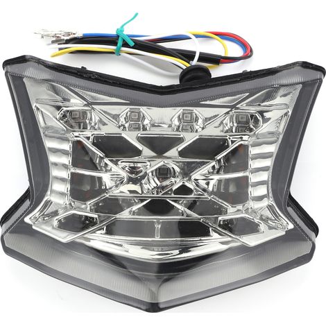 Feu arrière LED moto à lentille transparente pour Kawasaki Z900/Z650/Ninja 650 2017-2019, feu stop clignotant (1/5)