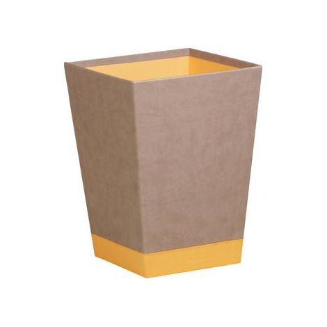 Rhodia Waste Bin Rectangulaire Simili-cuir Taupe