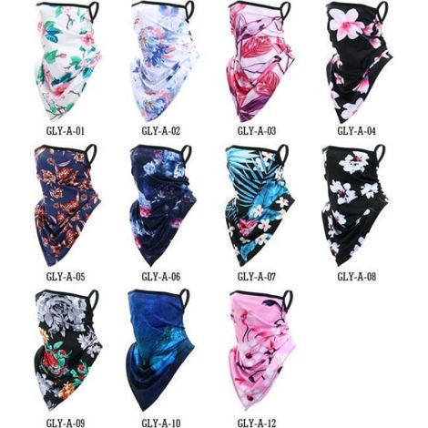 Couleur 12 Cache-col respirant pour femme, écharpe faciale, Bandana, masque de Ski, pêche, randonnée, course à pied, guêtre, bande (1/4)