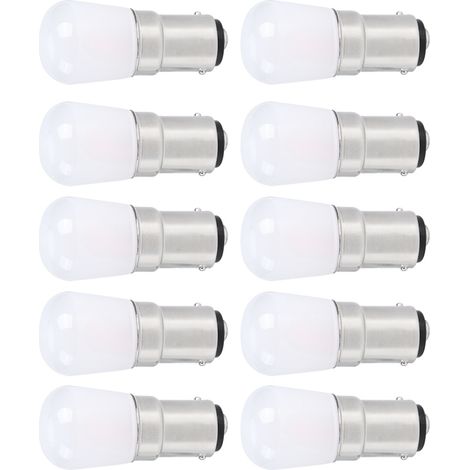 10 Ampoules LED B15 1.5W Blanc Chaud pour Lustre Plafonnier Mur Lampe Accessoires Éclairage