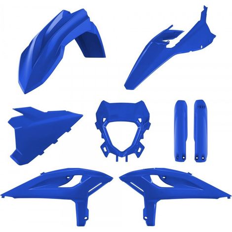 SET DI PLASTICHE POLISPORT (KIT COMPLETO) BETA RR 2T/4T RACING '25-'26 RR 2T/4T X-PRO '25-'26 INCLUDE COPERTURA FARO (8681200004) E COPERTURE AMMORTIZZATORI (8399100005) BLU (1/2)