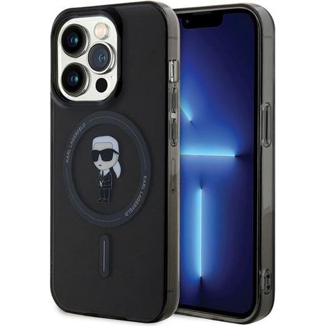 Karl Lagerfeld KLHMP15XHFCKNOK iPhone 15 Pro Max 6,7 Zoll schwarz/schwarze Hartschale IML Ikonik MagSafe (1/5)