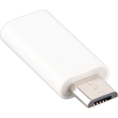 Micro-USB-Stecker auf USB 3.0 Typ-C-Buchse Adapter zum Synchronisieren und Laden von Android-Geräten (weiß) (1/5)