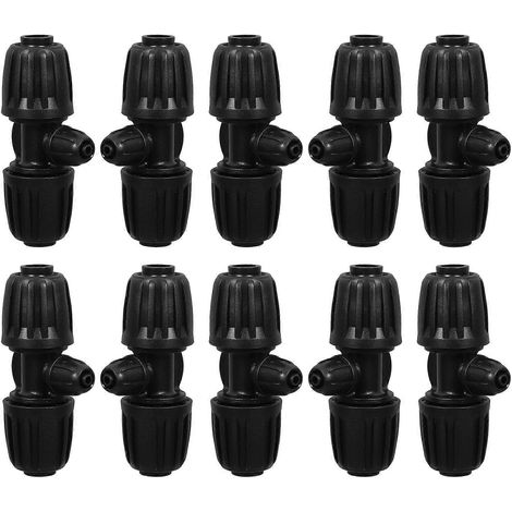 Raccords en T à barbes pour système d'irrigation goutte à goutte (50 pièces) (1/5)